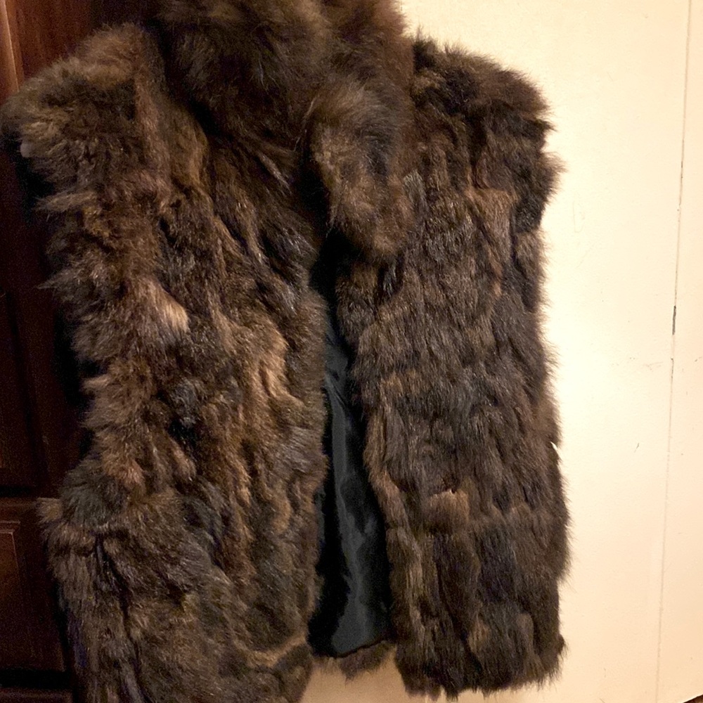 Brown richly- toned Women’s faux fur vest